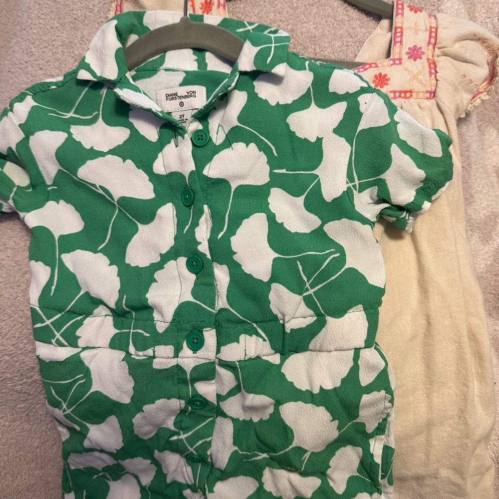 Pair of toddler rompers | 2T- Diane Von Furstenberg & Old Navy